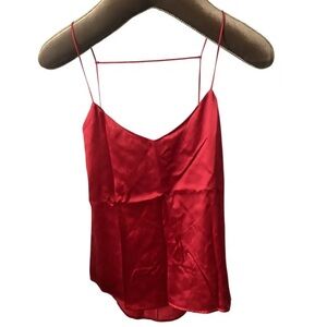 Reformation Red Silk Low Back Cami - Size S - New with tags